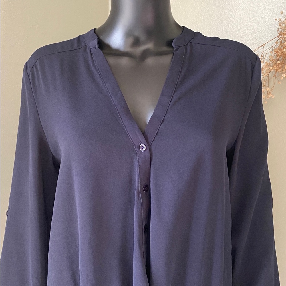 Lulu's Navy Blue Blouse - Picture 11 of 14